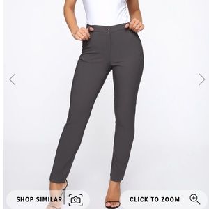 Gray fashionova pants